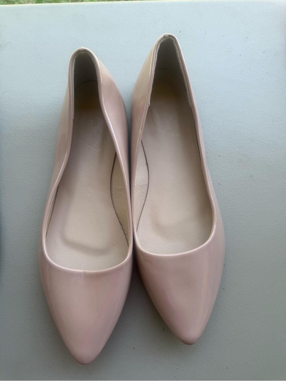 Classic Pointed Toe Ballet Flats in Blush Pink
